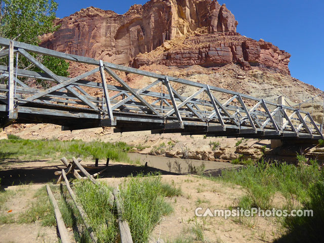 Swinging Bridge Campground Bridge View