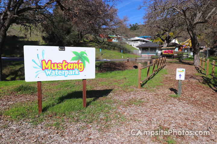 Lopez Lake Mustang Water Park Sign