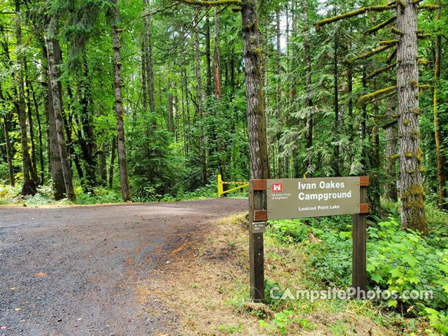 Ivan Oakes Campground Sign