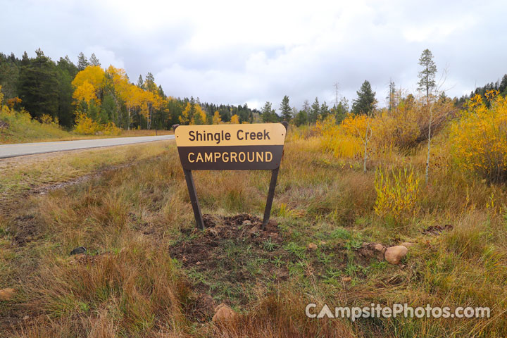 Shingle Creek Campground Sign