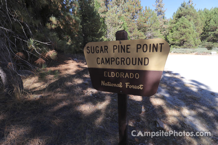 Sugar Pine Point Camground Sign