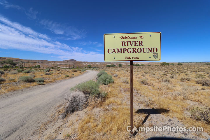 Lahontan SRA River Campground Sign