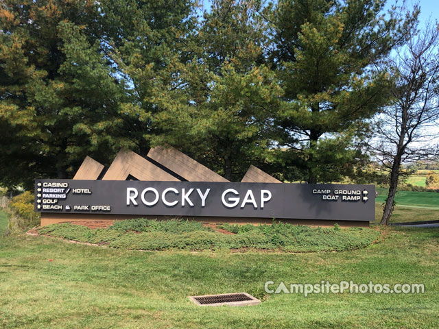 Rocky Gap State Park Sign