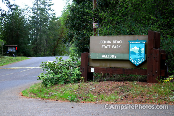 Joemma Beach State Park Sign