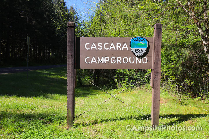 Cascara Campground Sign