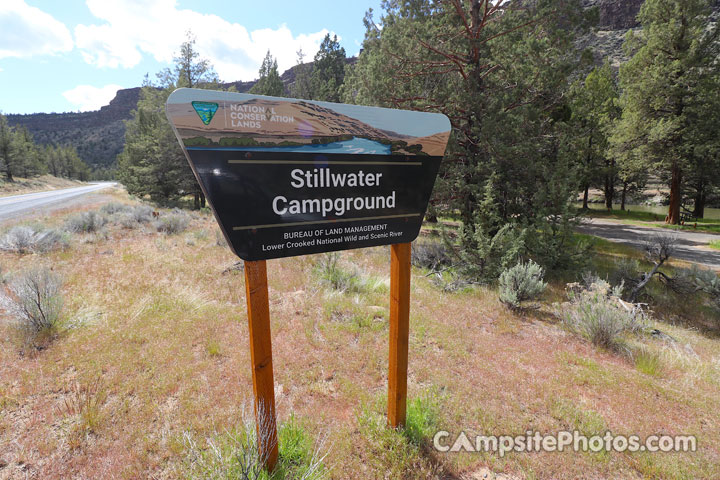 Stillwater Campground Sign