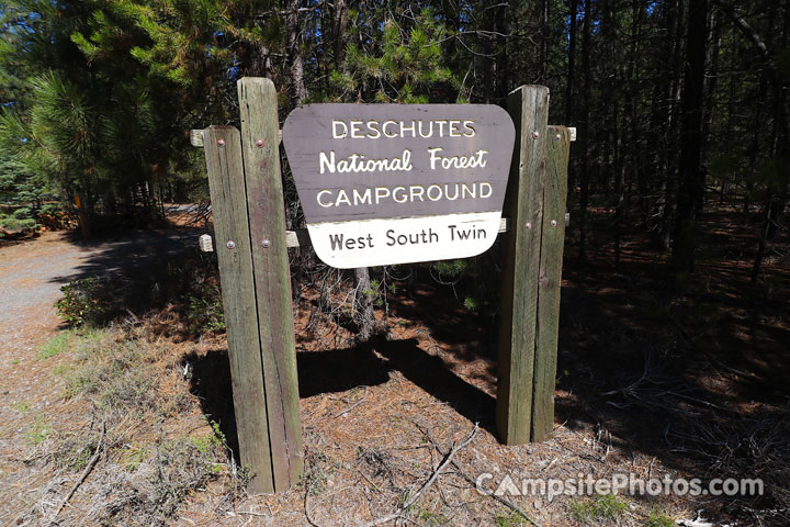 West South Twin Campground Sign