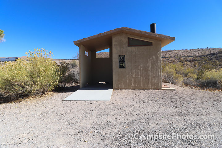 Upper Pahranagat Lake Campground Vault Toilet