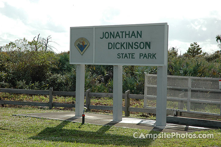 Jonathan Dickinson State Park Sign