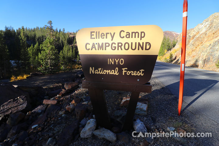 Ellery Lake Campground Sign