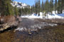 Ellery Lake Campground Creek View Winter