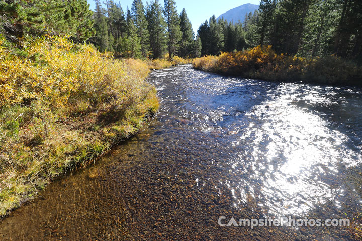 Junction Campground Sign Lee Vining Creek