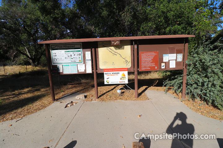 Dripping Springs Camnpground Info Board