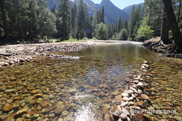 Upper Pines Campground Merced River Scenic