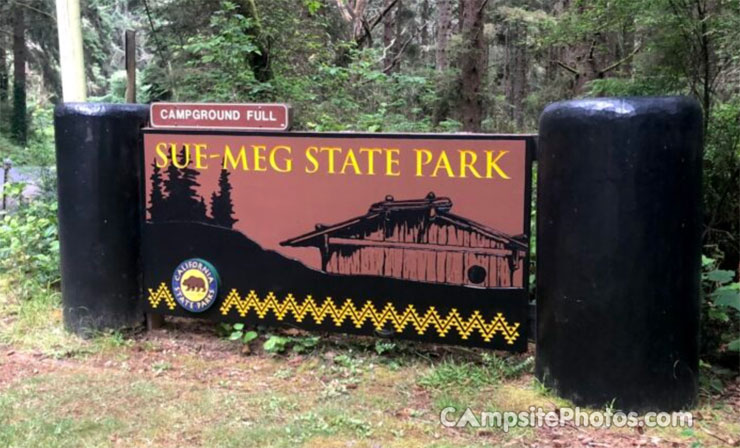 Sue-Meg State Park Sign