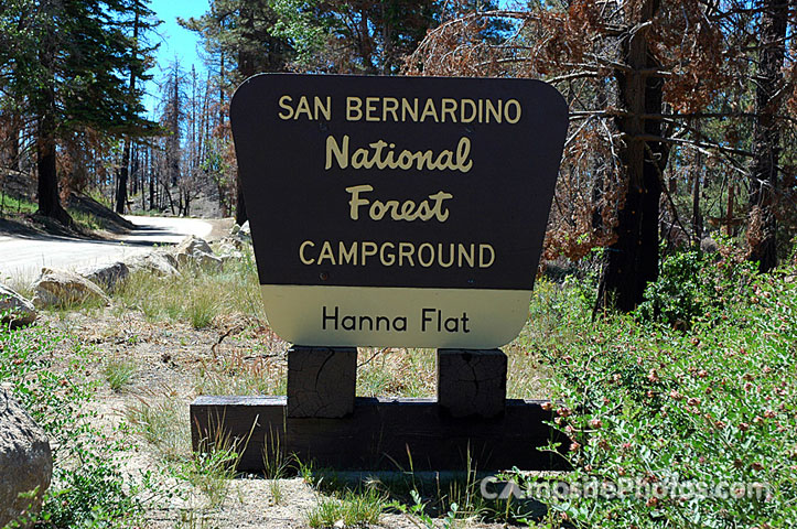 Hanna Flat Campground Sign