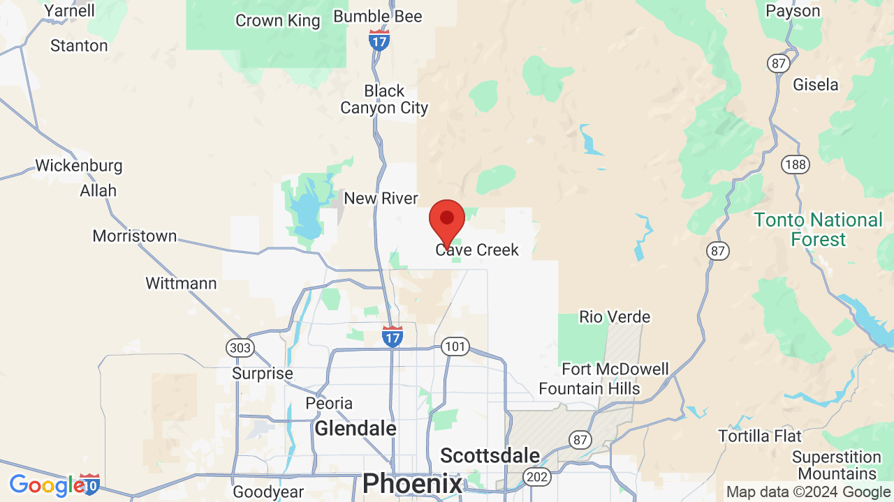 Cave Creek Zip Code Map