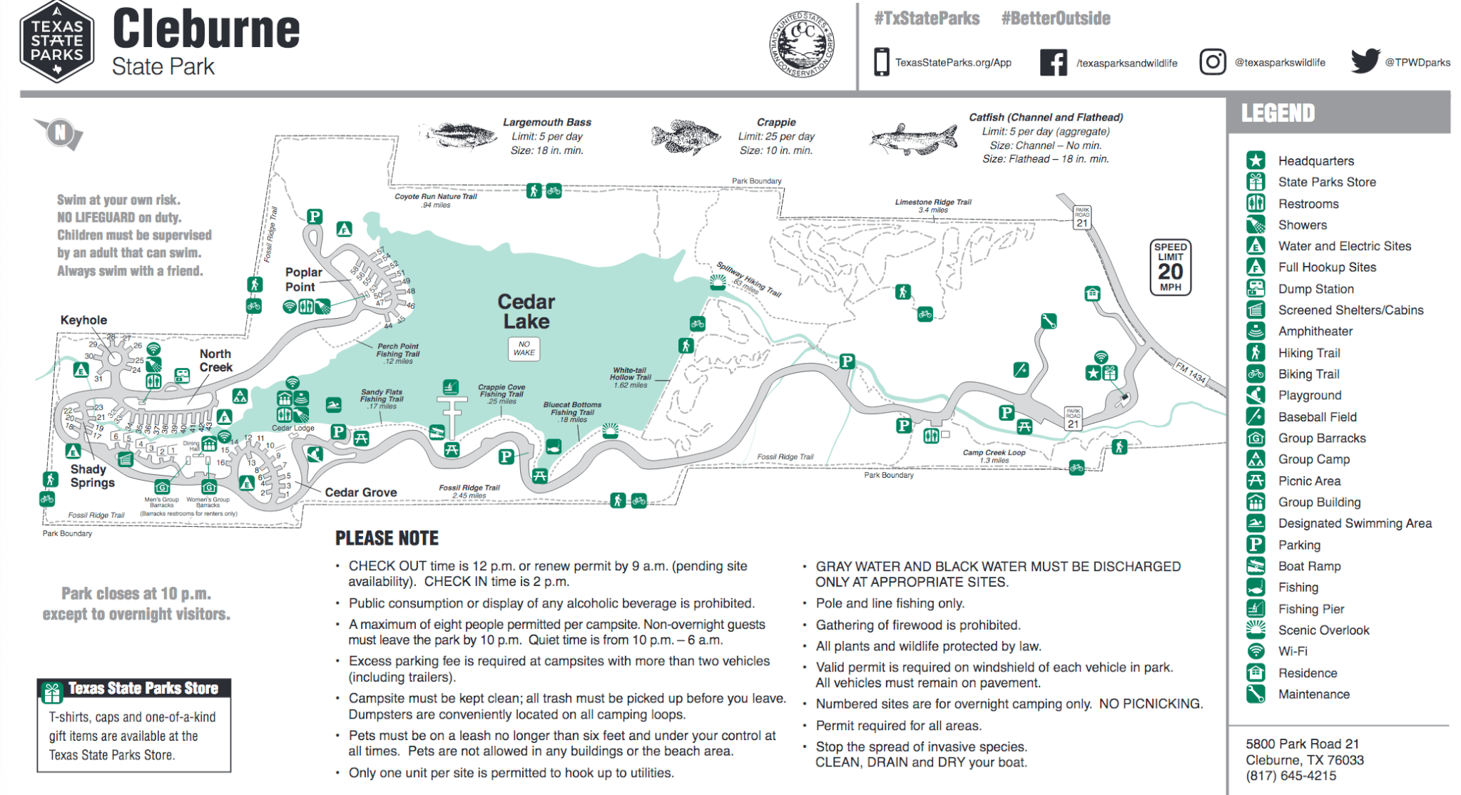 Cleburne State Park - Campsite Photos, Reservations & Camping Info