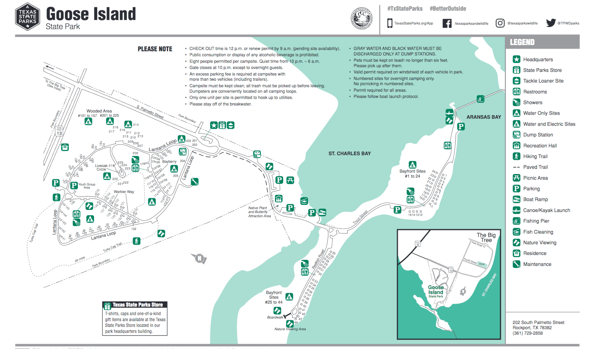 Goose Island State Park - Campsite Photos, Reservations & Info