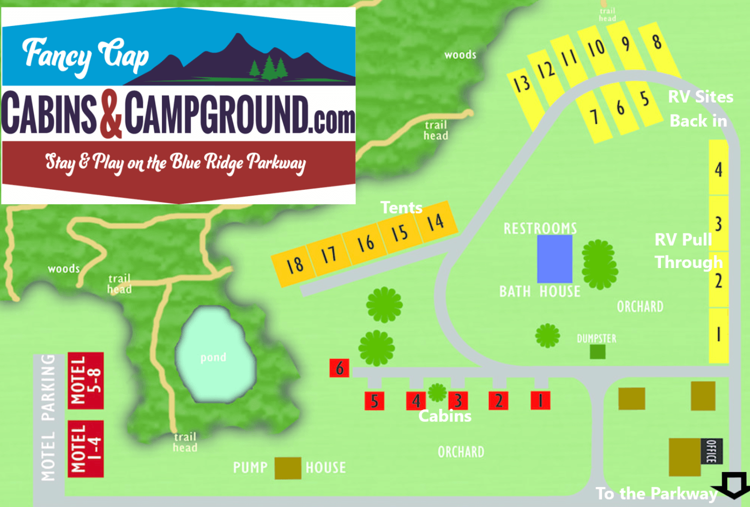 Fancy Gap Campground Map 