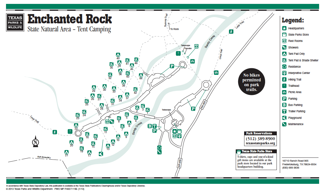 Enchanted Rock State Natural Area Campsite Photos Reservations