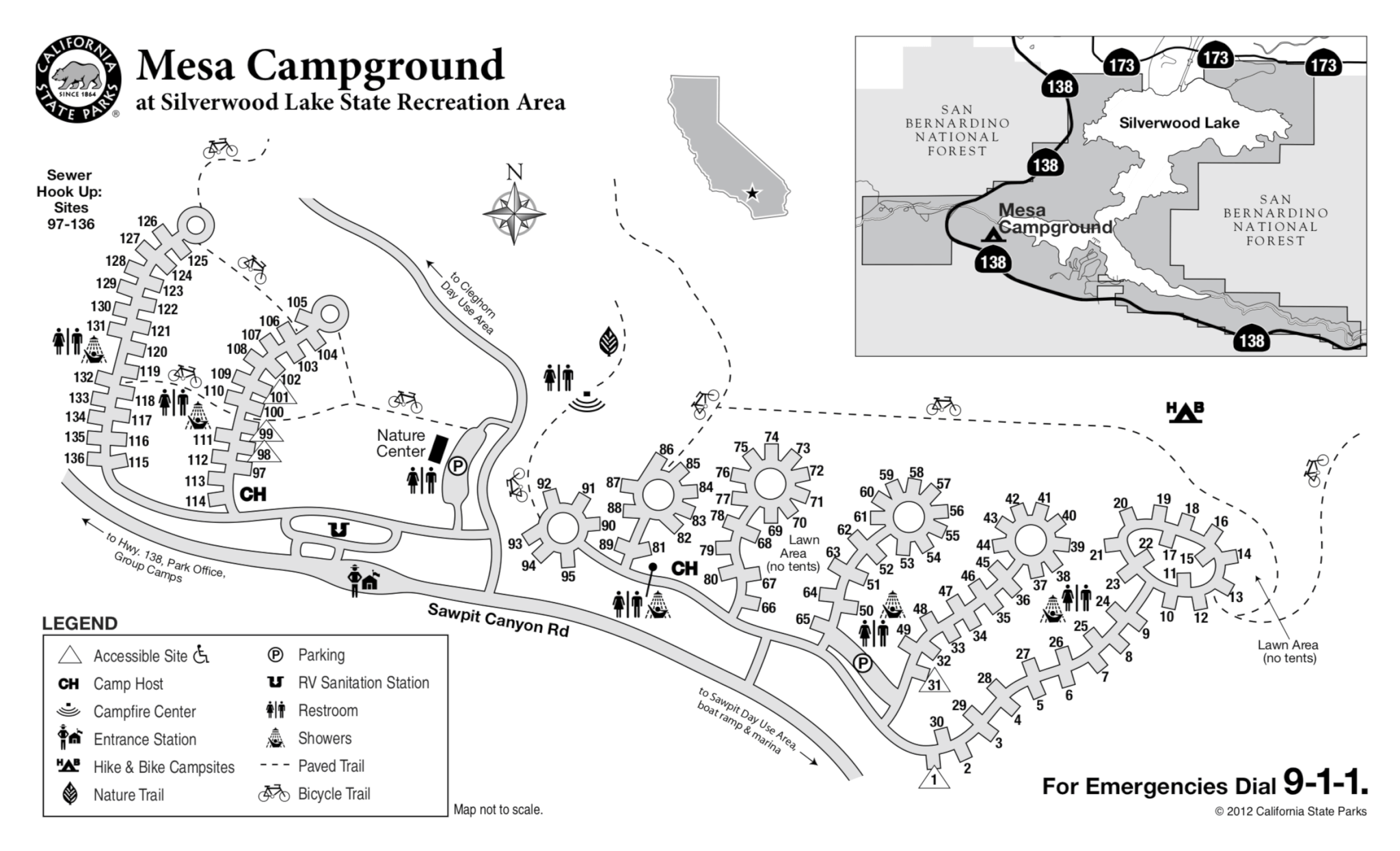 Silverwood RV Park Map