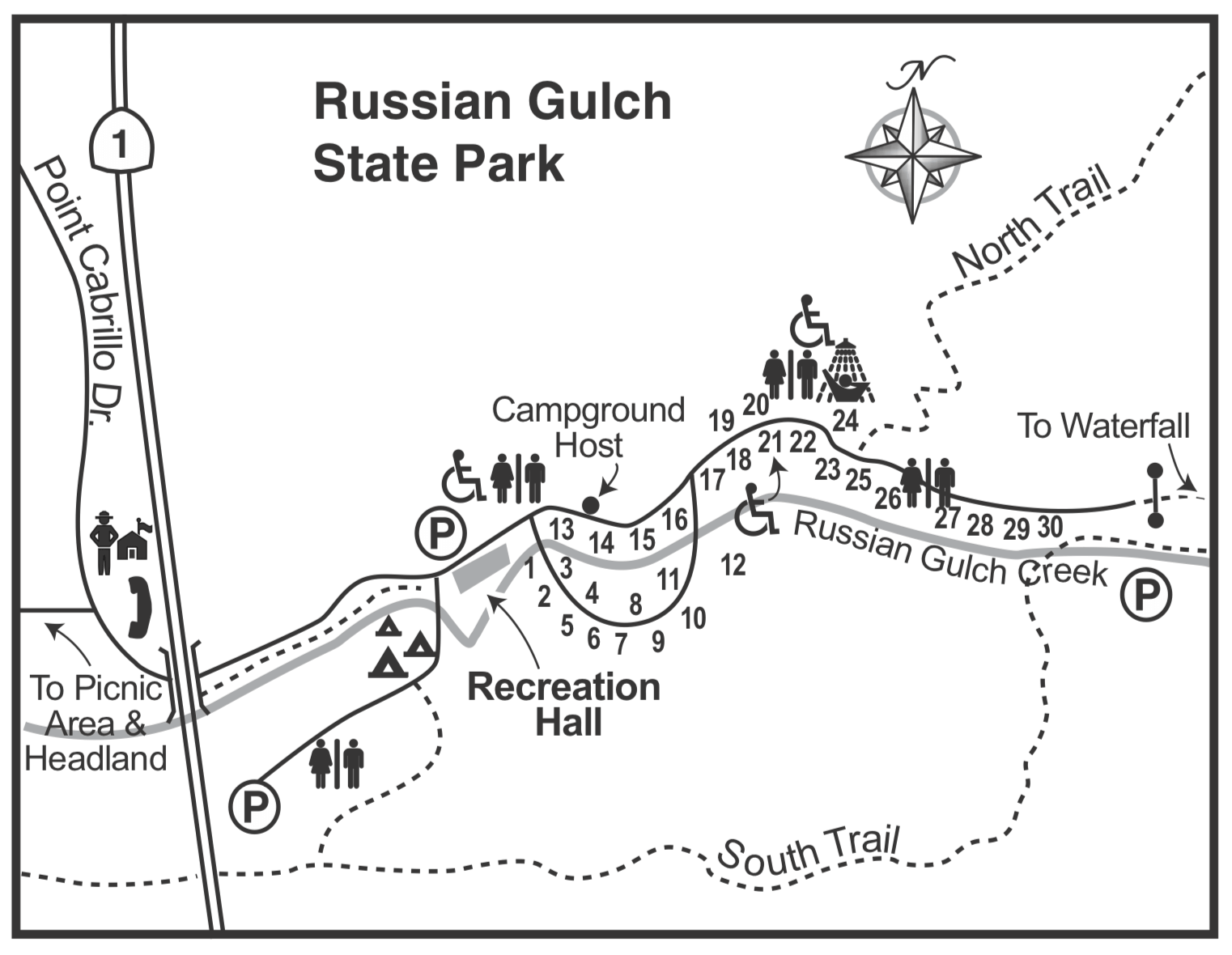 Russian Gulch State Park. 