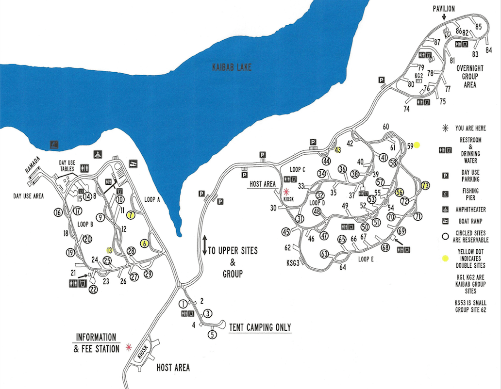 Kaibab Lake Campground Map