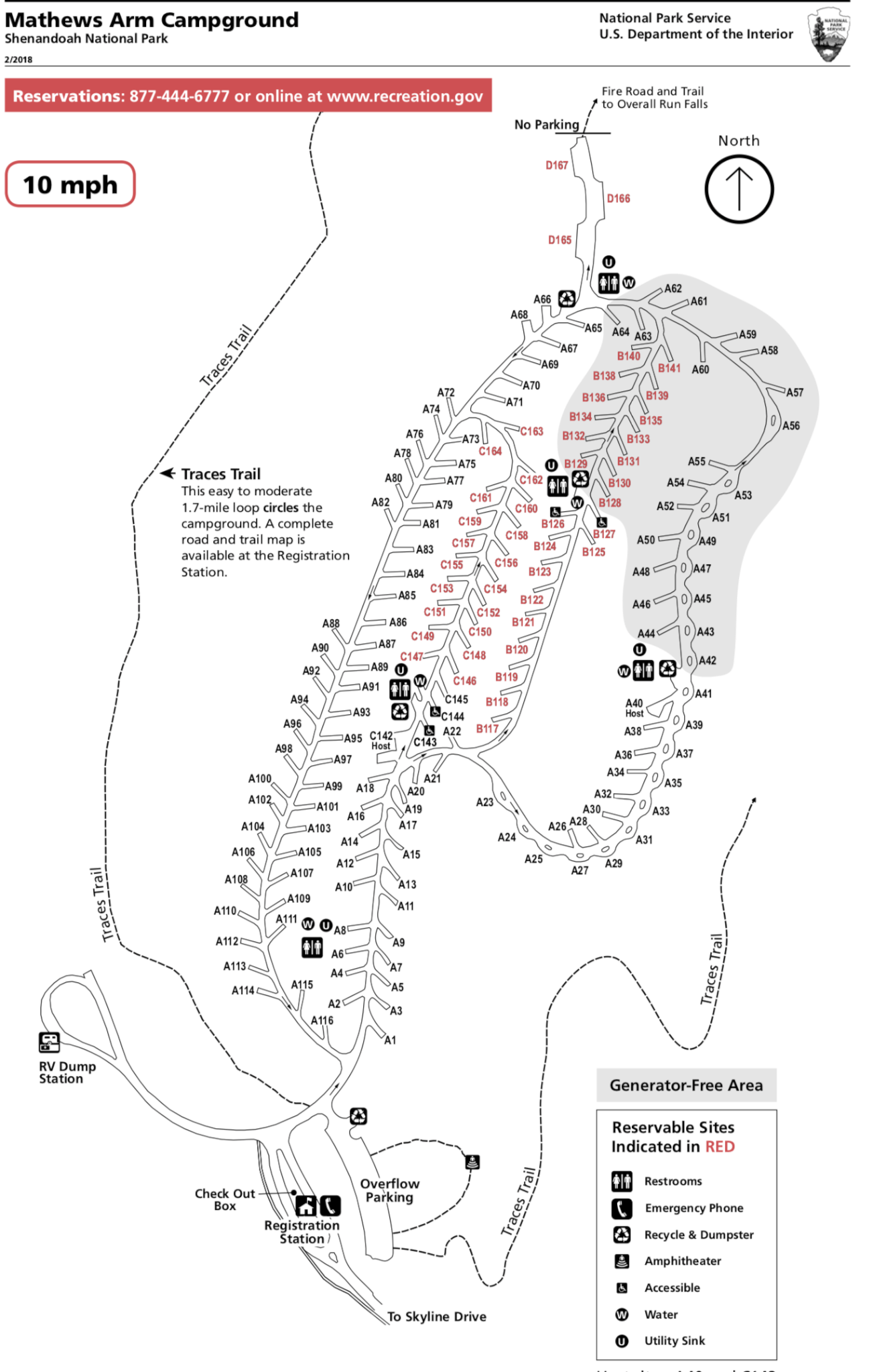 South Arm Campground Map