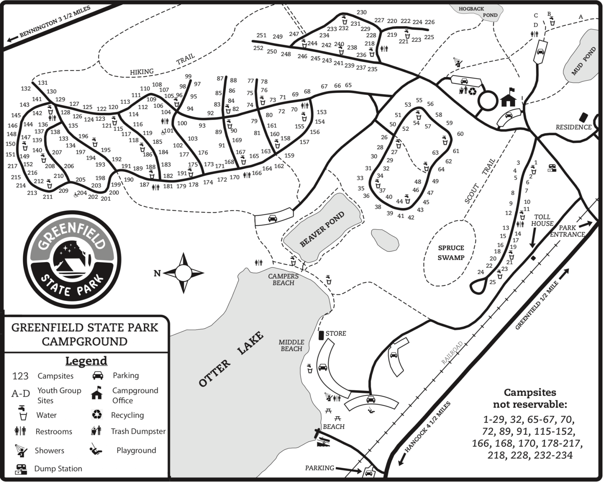 Greenleaf State Park Map