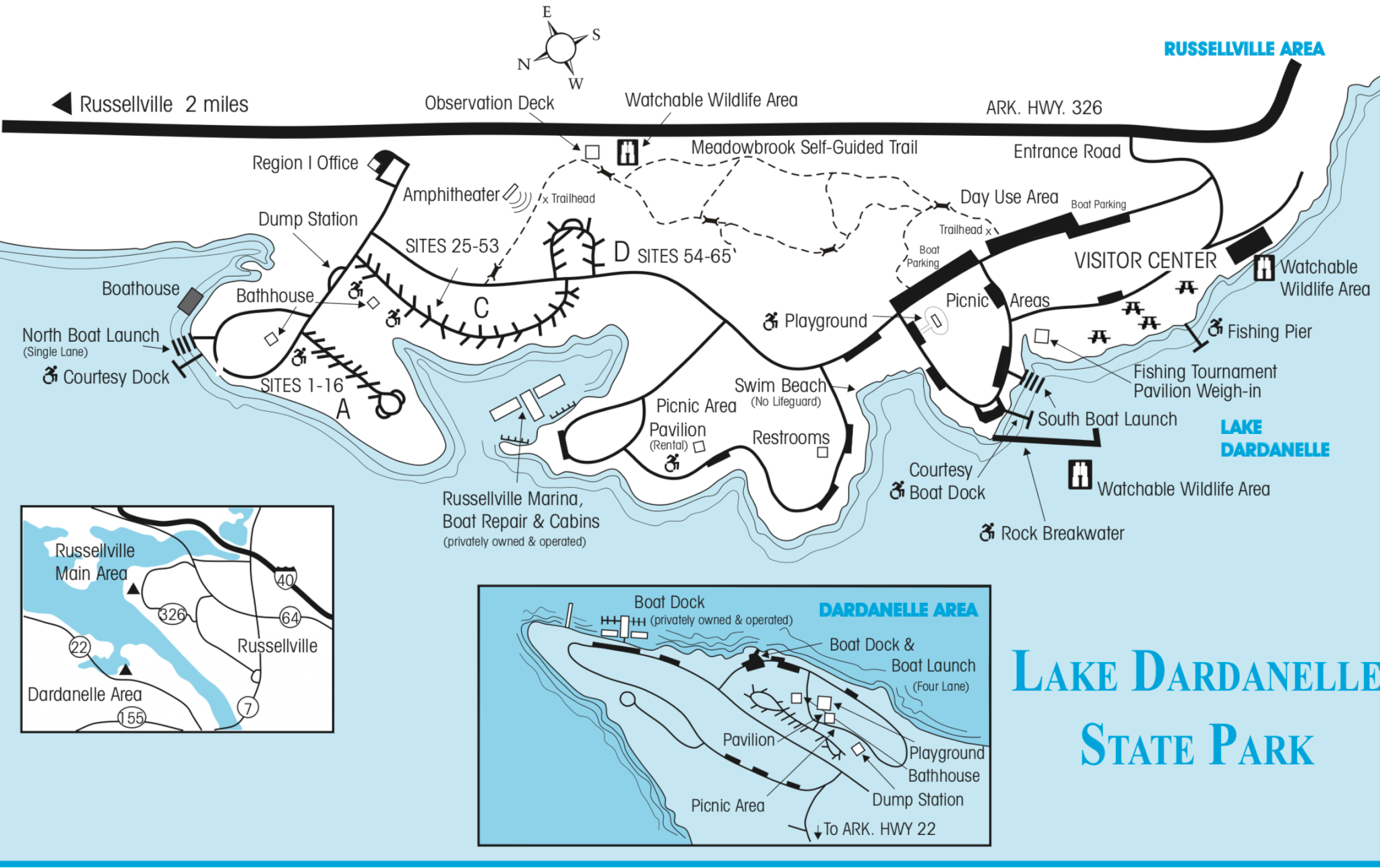 Lake Dardanelle State Park Campsite Photos And Camping Info   Lake Dardanelle State Park Campground Map 