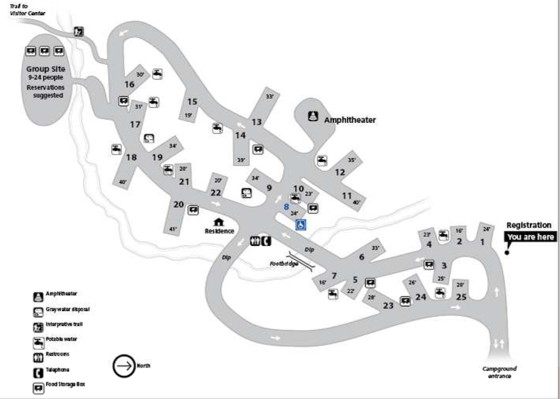 Bonito Campground AZ Map