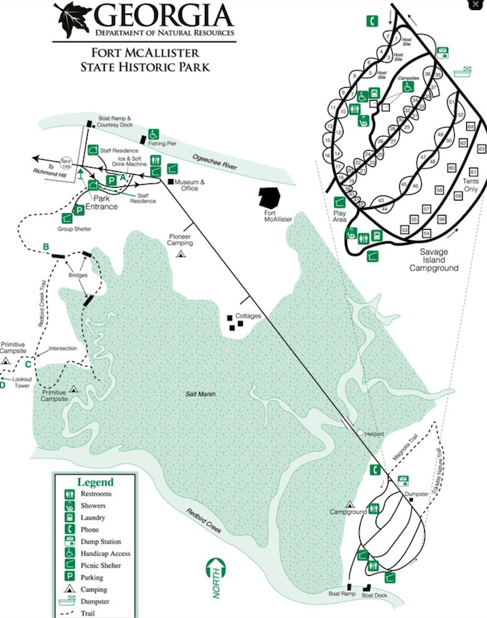 Fort McAllister State Park Campsite Photos, Reservations and Info