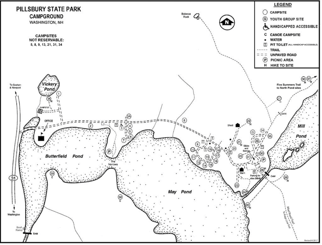 Pillsbury State Park Campground