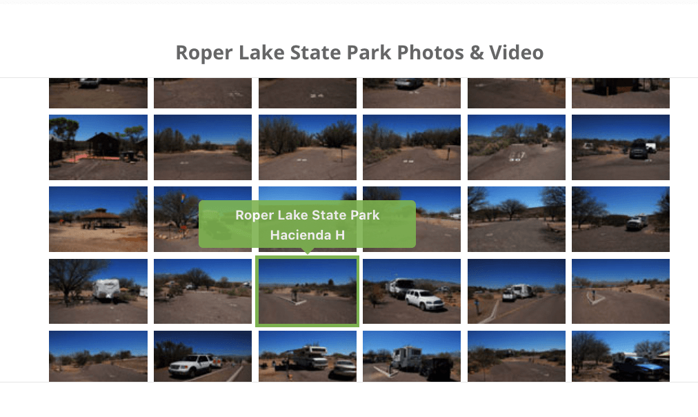 Roper Lake State Park Photo Grid